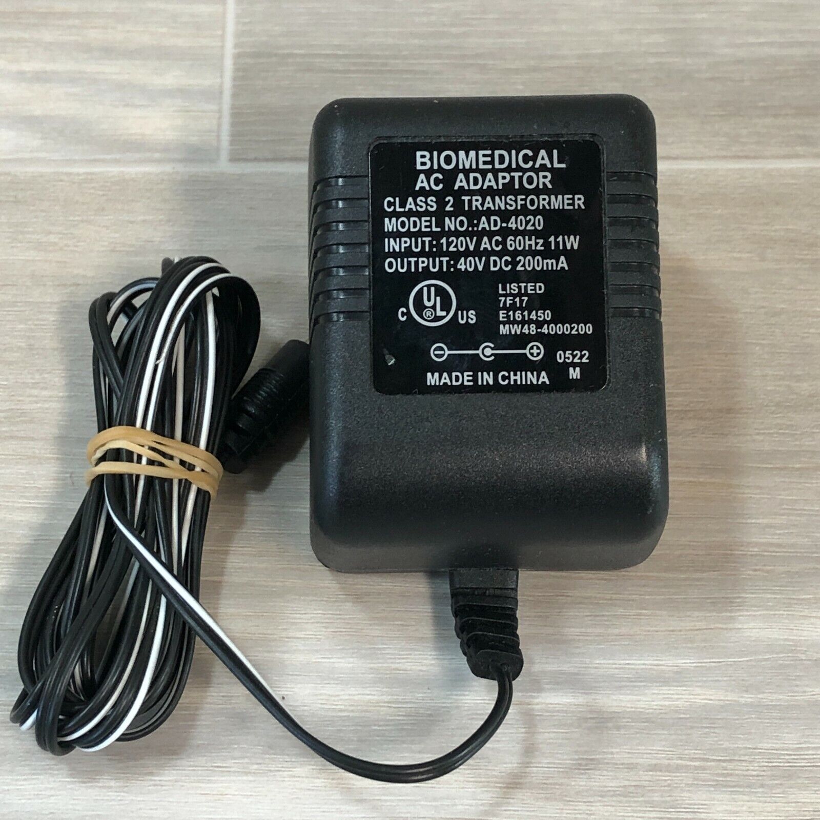 *Brand NEW* Biomedical AC Adaptor AD-4020 40VDC 200mA AC DC ADAPTER POWER SUPPLY - Click Image to Close